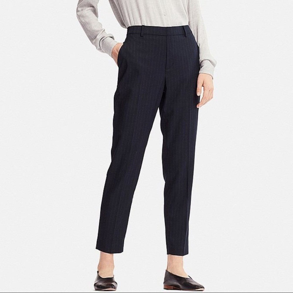 Uniqlo blue plaid pants XS
